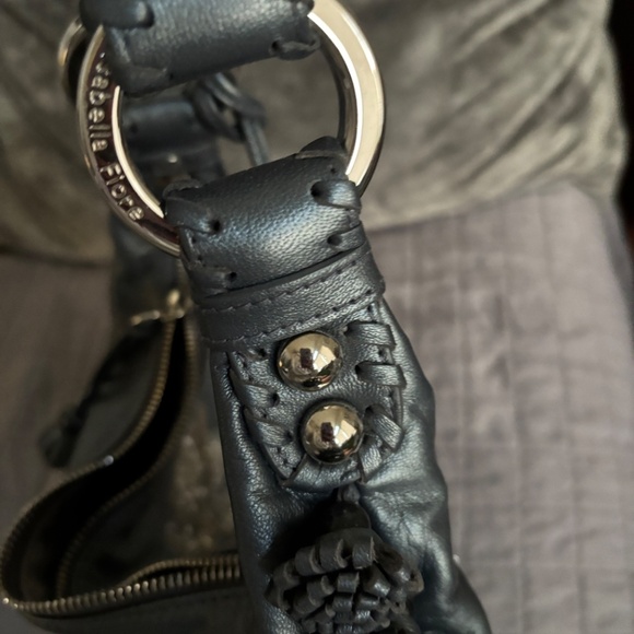 Vintage Isabella Fiore Embroidered tasseled Leather hobo Women's Bag orig $598 - Picture 7 of 9